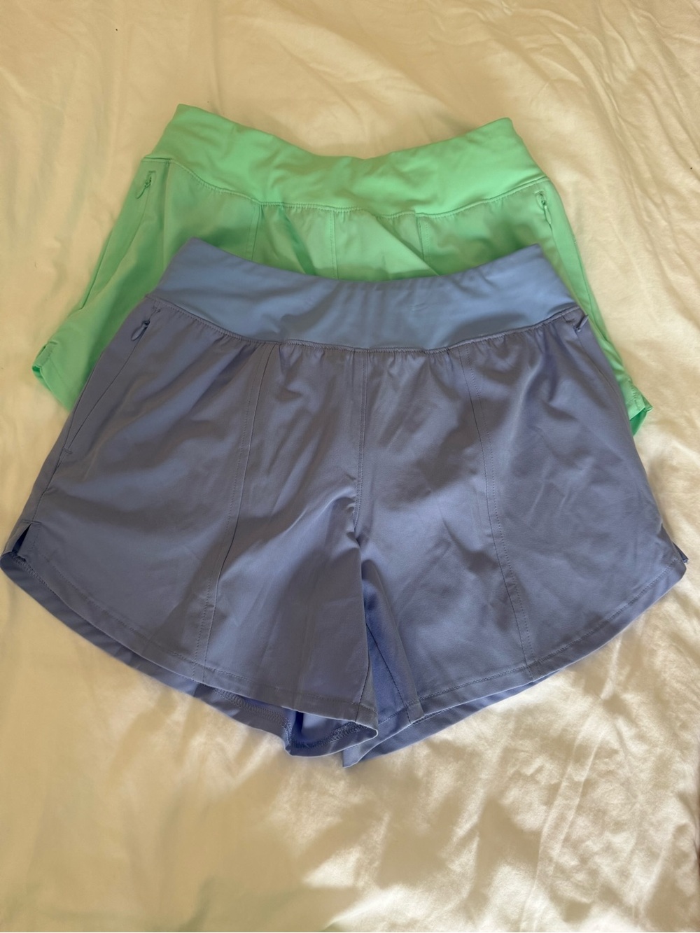 Bundle of 2 Women’s Active Shorts in Light Blue and Mint Green- NWT